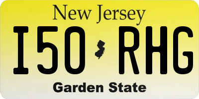 NJ license plate I50RHG