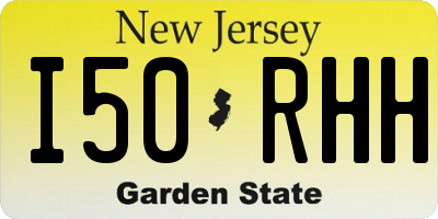NJ license plate I50RHH