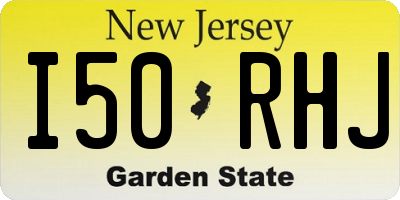 NJ license plate I50RHJ