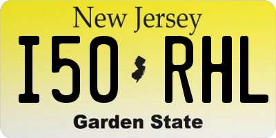 NJ license plate I50RHL