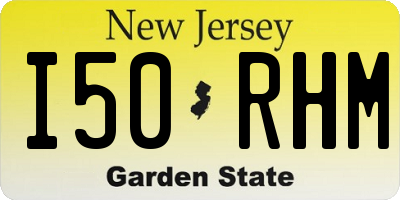 NJ license plate I50RHM