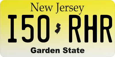 NJ license plate I50RHR