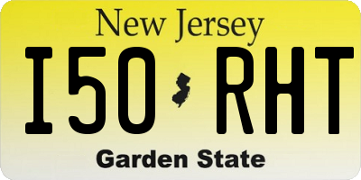 NJ license plate I50RHT