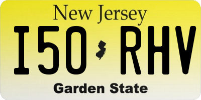 NJ license plate I50RHV