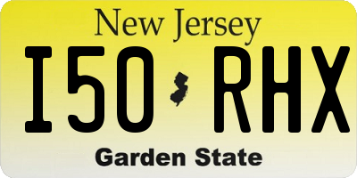 NJ license plate I50RHX