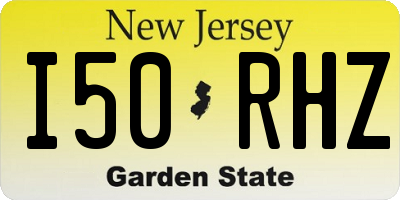 NJ license plate I50RHZ