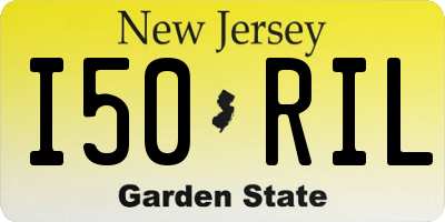 NJ license plate I50RIL