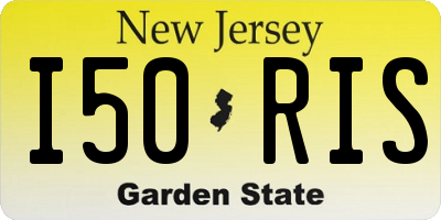 NJ license plate I50RIS