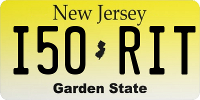 NJ license plate I50RIT