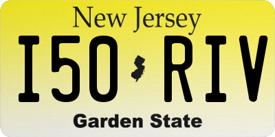NJ license plate I50RIV