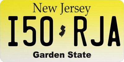 NJ license plate I50RJA