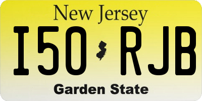 NJ license plate I50RJB