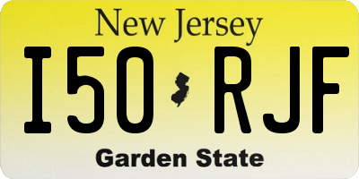 NJ license plate I50RJF