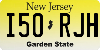 NJ license plate I50RJH