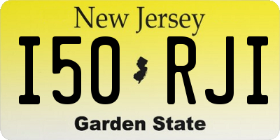 NJ license plate I50RJI