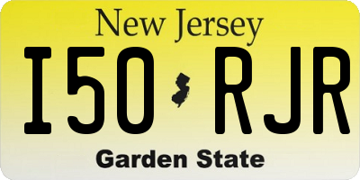 NJ license plate I50RJR