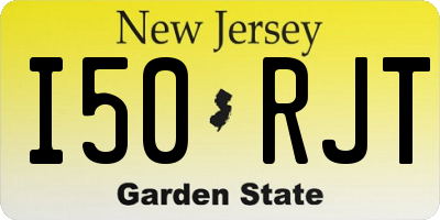 NJ license plate I50RJT