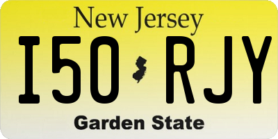 NJ license plate I50RJY