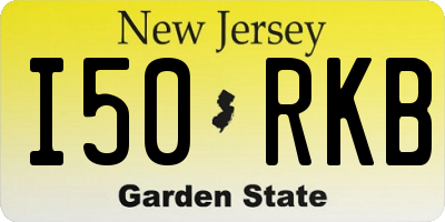 NJ license plate I50RKB