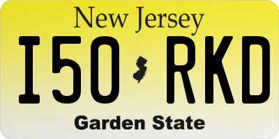 NJ license plate I50RKD