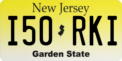 NJ license plate I50RKI