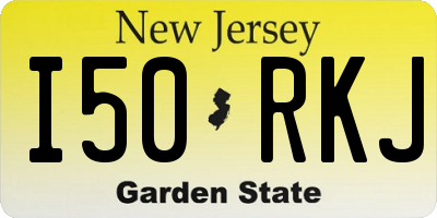 NJ license plate I50RKJ