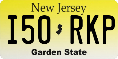 NJ license plate I50RKP