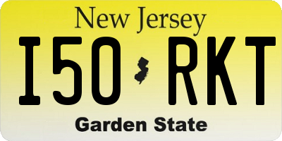 NJ license plate I50RKT