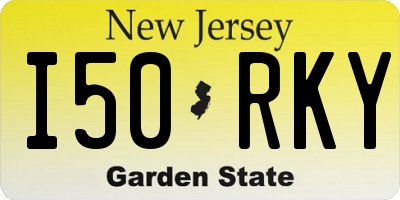 NJ license plate I50RKY