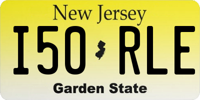 NJ license plate I50RLE