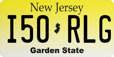 NJ license plate I50RLG