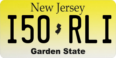 NJ license plate I50RLI