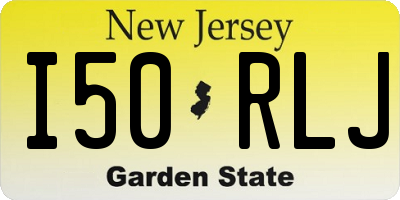 NJ license plate I50RLJ