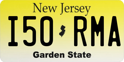 NJ license plate I50RMA