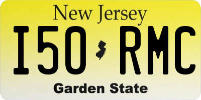 NJ license plate I50RMC