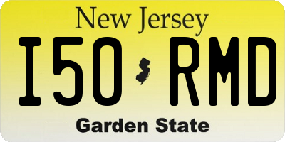 NJ license plate I50RMD
