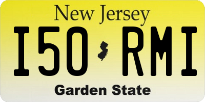 NJ license plate I50RMI