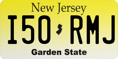 NJ license plate I50RMJ