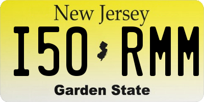 NJ license plate I50RMM