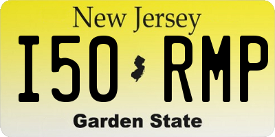 NJ license plate I50RMP