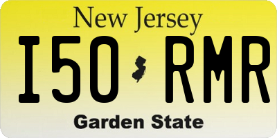 NJ license plate I50RMR