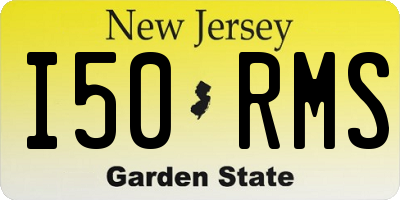 NJ license plate I50RMS