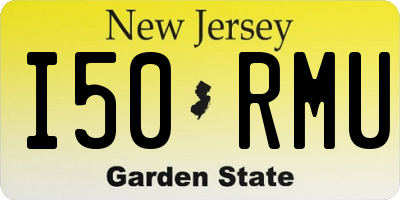NJ license plate I50RMU