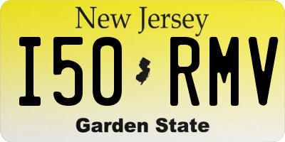 NJ license plate I50RMV
