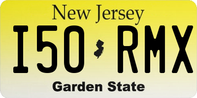 NJ license plate I50RMX