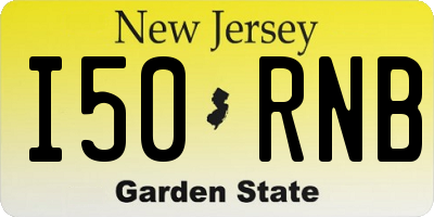 NJ license plate I50RNB