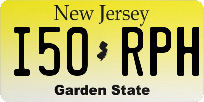 NJ license plate I50RPH