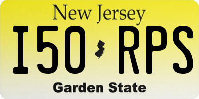 NJ license plate I50RPS
