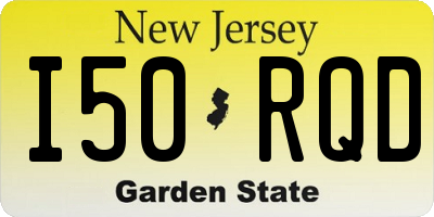 NJ license plate I50RQD