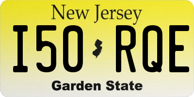 NJ license plate I50RQE